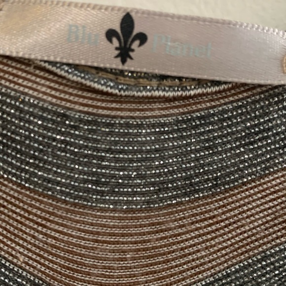 Glitter Stripped Mid Sleeve Top - Picture 2 of 5